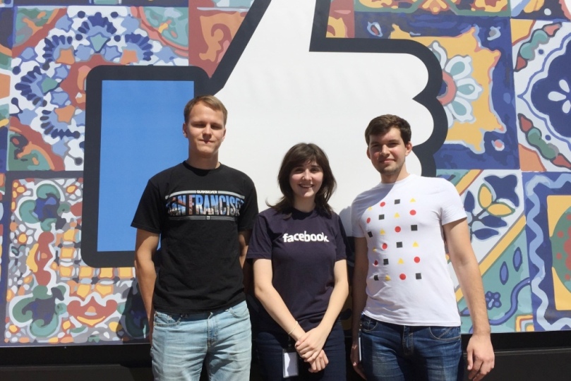 Illustration for news: Computer Science Faculty Students Complete Work Experience at Facebook